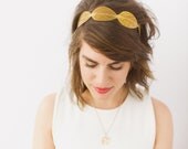 Gold Metal Leaf Headband- SAMPLE SALE STYLE 14