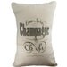 Vintage Champagne - Hemp and Organic Cotton Cushion Cover - 12x18