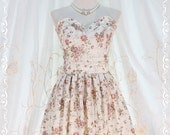 A Lovely Queen - Strapless Romance Classical Floral Dress Party Prom Bridesmaid Cocktail Dinner Wedding Classy Dress