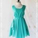 A Party V Shape - Cocktail Prom Party Dinner Wedding Night Backless Dress Mint Blue Full Lined Back Bow Tie Sexy Charming Looks