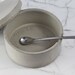 Concrete Salt Cellar. Sugar Bowl with Scoop. Gourmet Spice Container. NEW Design.