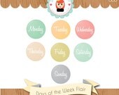 Documented 365 Days of the Week Flair Badges Digi Kit by Sarah Hurley Digital & Hybrid Scrapbooking / Cardmaking / Crafts