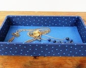 Fabric Wrapped Pencil Tray, Desk Organizer, Accessories Tray for Desktop in an Office, Studio, or Dorm Room
