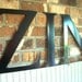 Vintage Metal Industrial Advertising Letters ZIN Wine Lovers