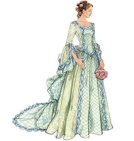 Victorian wedding dress pattern