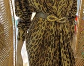 80's Avant Guarde Leopard Dress