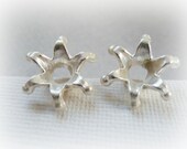 Crazy for you earrings - Jester Hat sterling silver studs - Fools hat earrings