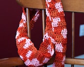 Ring of Fire Crocheted Infinity Scarf