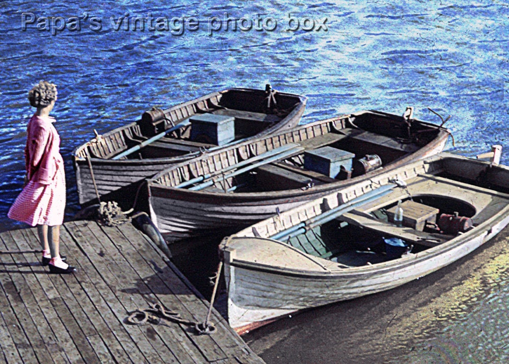 Australian 5 x 7 color photo - I sailed across the ocean - from original Kodak slide - Fifties - Central Coast
