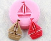 Sailboat Mold Silicone Mould Polymer Clay Resin Scrapbooking Embellishment (312)