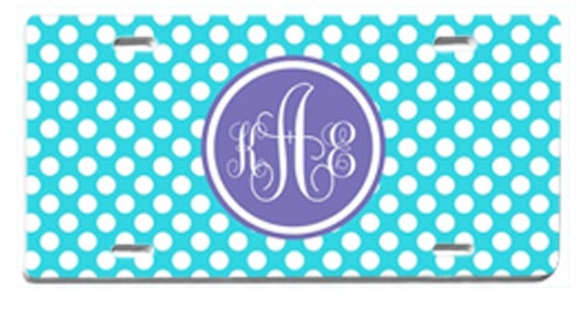 Personalized License Plate- Car Tag- Sweet Sixteen Gift- Monogram License Plate