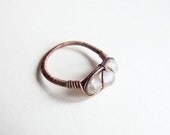 winter morning stack ring - rustic wire wrapped retro winter ring, winter trends