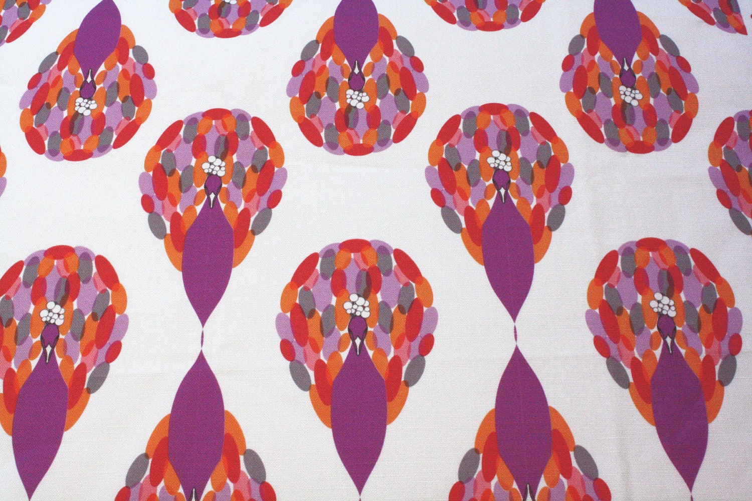 Home Decor Geometric Fabric -" Peacock"( Fat Quarter 18"x27")