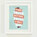 Find a Path Art Print // 8x10 // As Featured in Better Homes & Gardens DIY