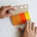Recycled Pocket Sketchbooks - Eco Friendly, mini journals with vibrant vellum accents