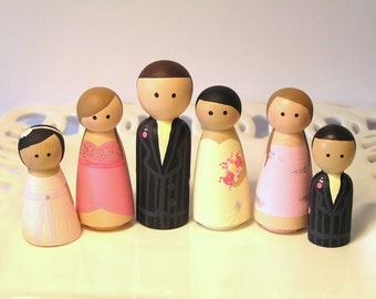 Cake Cuties Custom Cake Toppers- Large Family