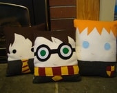 Wizard pillow, Hermione Granger, Ron Weasley,Luna Lovegood, Draco Malfoy, plush, Decorative Pillow