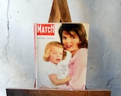 Paris Match, vintage French magazine, 1961, the Kennedys, hollywood, vintage advertisements, royalty