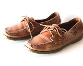 Men's vintage 80s sperry style size 9 BOAT deck TOPSIDER flats