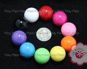 20 GUMBALL Beads 24mm Chunky Beads Resin Bubblegum Vintage Style