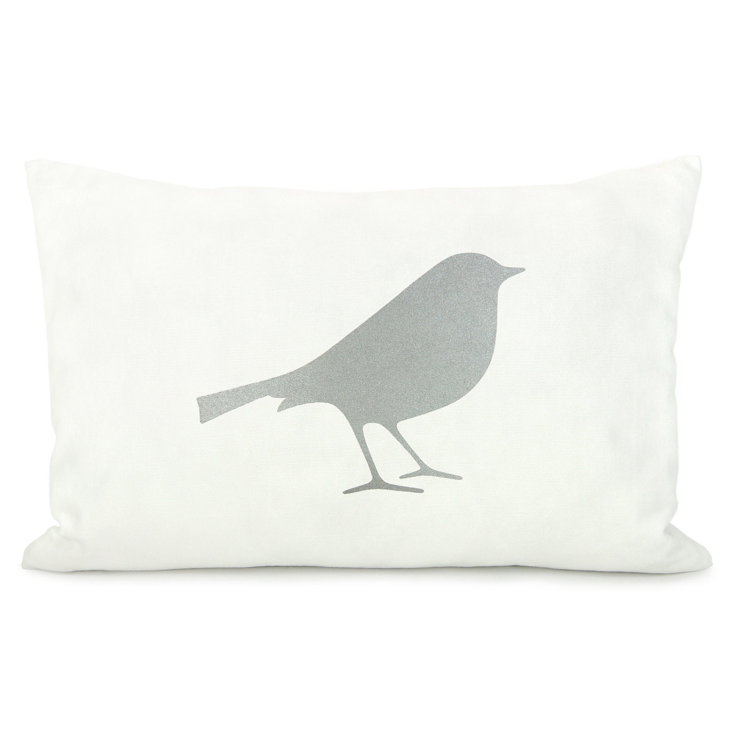 Personalized pillow case - Your choice of print (bird, flower, flying bird, horse, owl, tree) & fabric - 12x18 or 16x16 pillow cover