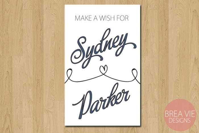 Heart Wish Tags / Wedding Guestbook / Sample