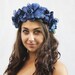 Blue Velvet Flower Crown - Blue Rose Crown. Headdress, Blue Flower Crown, Fashion, Blue Valentine, Blue Roses