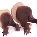 A Grizzly Bear's Behind - Backwards Faux Taxidermy, Plush Fiber Sculpture, Made To Order