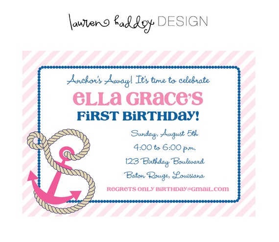 DIY, Anchor's Away Birthday PARTY PACK Il_570xn