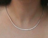 Oval Sterling Silver Hand Forged Neckpiece