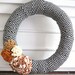 Fabric Wrapped Willow Wreath