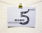 Mix 'n Match Greeting Cards - Set of 5