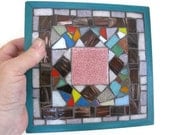 Trivet Colorful Mosaic Kitchen Home Decoration Brown Turquoise Mother's Day