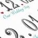 Important Dates 8x10 Print - Together We Make a Family in SCRIPT Style