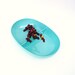 Aqua Melamine Dish, Oval Bowl, Turquoise Melmac, Divided Serving Dish, Kitchenware