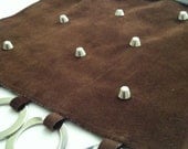 Dare - brown sued studded bag