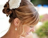 Alissa ivory bridal wedding hair flowers, bridal hair accessories