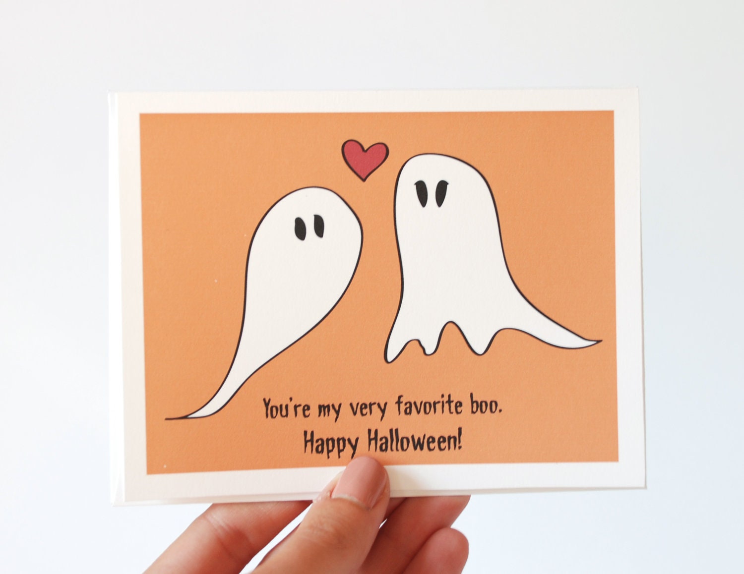 Halloween Card - You're My Very Favorite Boo - I Love You Card
