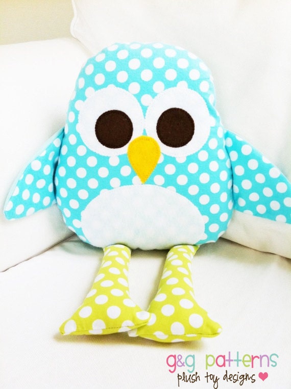 Toy Sewing Pattern - Penguin Pattern PDF Softie Pillow Pattern