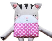 Cat Sewing Pattern - Cat Softie Toy Pattern - PDF Sewing Pattern