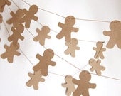 Christmas Garland - Gingerbread Man Decoration - Gingerbread Boy Garland - Christmas Decorating