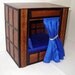 Medieval Cupboard Bed, Dollhouse Miniature 1/12 Scale