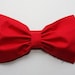 Solid Red Bow Bandeau (100% cotton fabric)