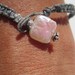 Silver Sand Dollar Waxed Linen with Flip Flop Charm with Pearl bead closure
