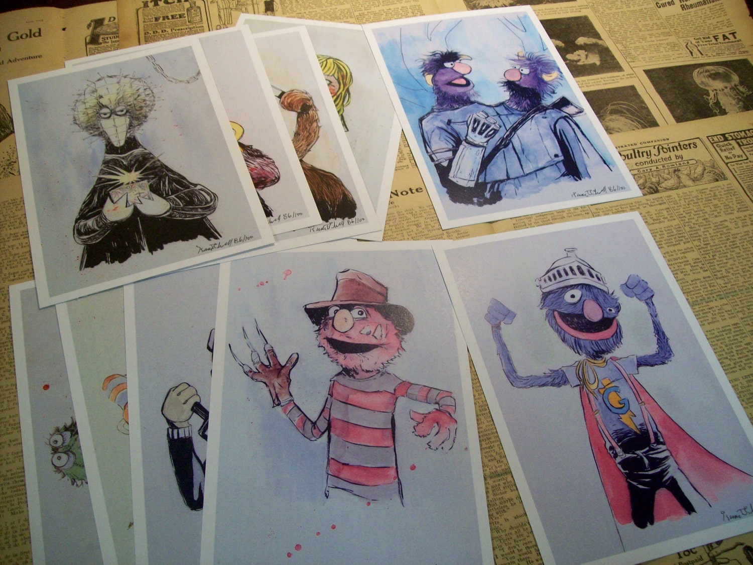 Puppet Massacre Mega 10 Print Set