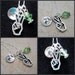 Personalized Monogram, Personalized Necklace, Hand Stamped Jewelry, Initial Necklace, .925 Sterling Silver - Peace Sign & Custom Pearl