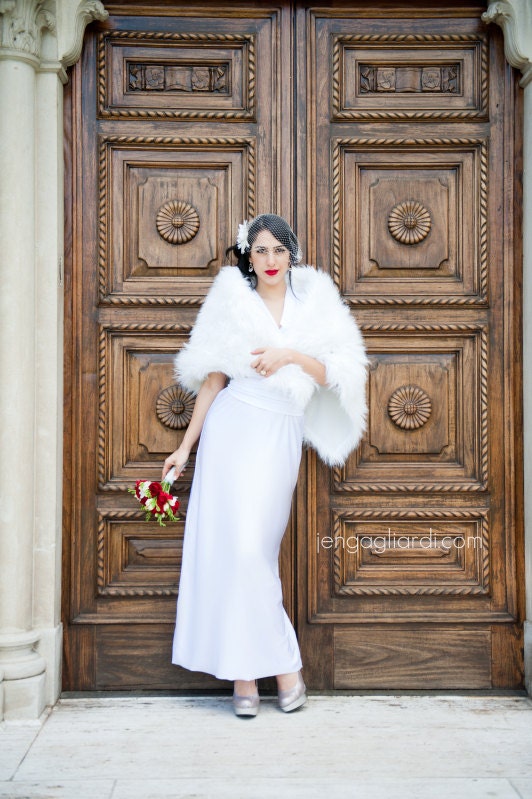 White or Ivory Floor Length Infinity Convertible Wedding Dress...67 Colors Available...Beach, Honeymoon, Reception, Engagment, Rehearsal