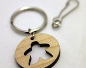 Meeple Token Keychain or Clip