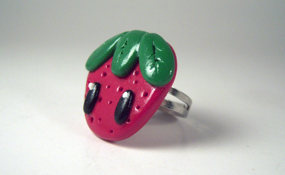 Strawberry Ring Adjustable