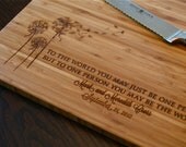 Personalized Cutting Board, Custom Engraved - 12x15 - Wedding Gift, Anniversary Gift, Housewarming Gift